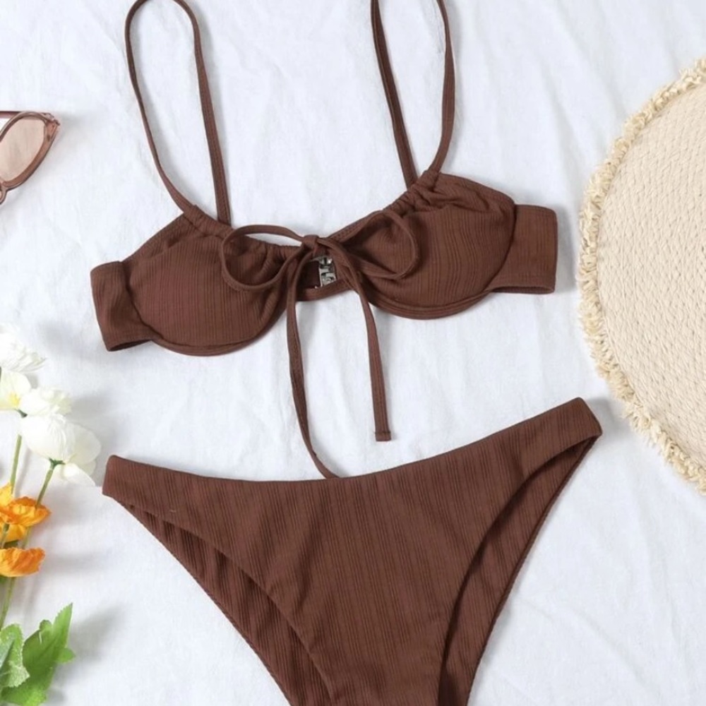 NWT SHEIN Brown Bikini